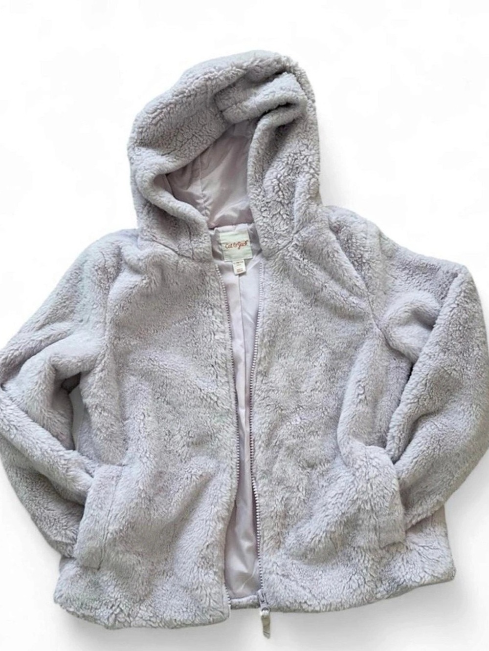 Cat & Jack Girls Light Purple Hooded Jacket Size 10-12